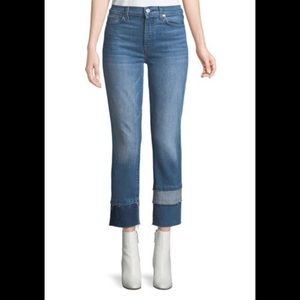 7 for all mankind Edie Cropped Straight-Leg Jeans